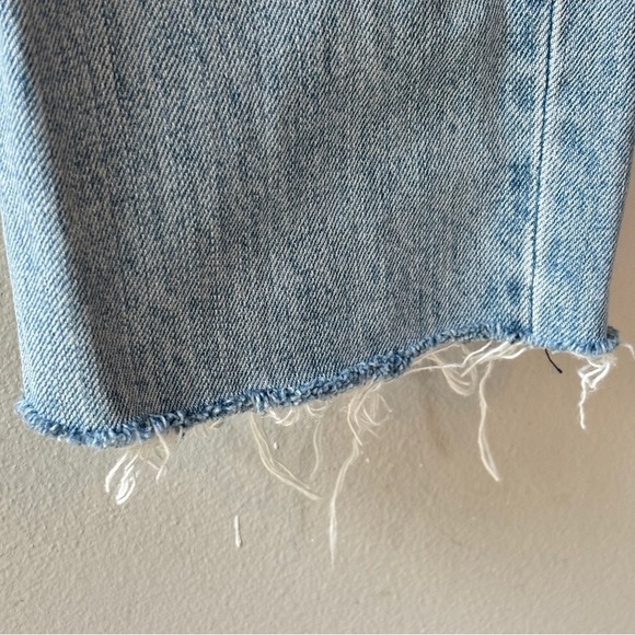 Rag & Bone Marilyn Distressed Raw Hem Straight Leg Jean Union Pool Wash Size 29 - Picture 9 of 12